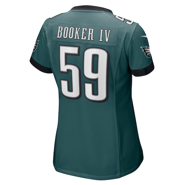 Thomas Booker IV Philadelphia Eagles Nike Women's Game Jersey - Midnight Green - Image 3