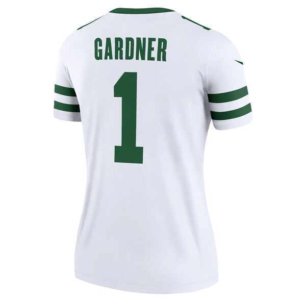 Sauce Gardner New York Jets Nike Women's Alternate Legend Jersey - White - Image 3
