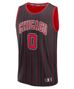 Alternative view of Coby White Chicago Bulls  Fast Break Jersey - Statement Edition - Black