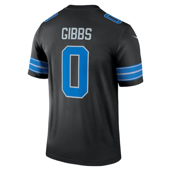 Jahmyr Gibbs Detroit Lions Nike Alternate Legend Jersey - Black/Blue - Image 4