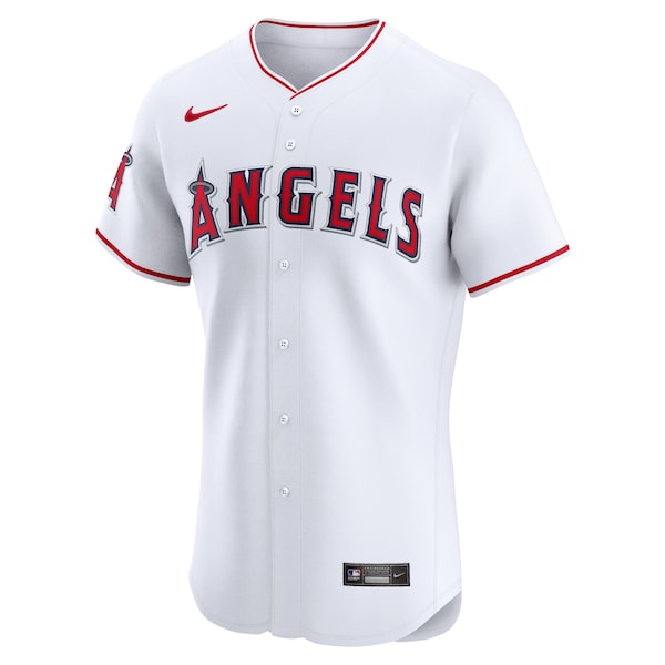 Los Angeles Angels Nike Home Elite Jersey - White - Image 2