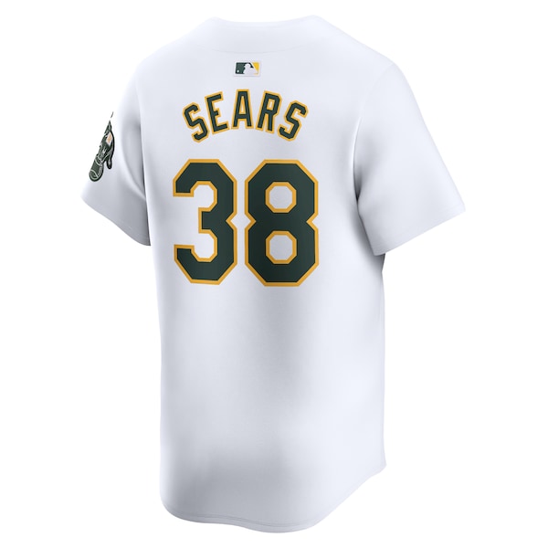 JP Sears Oakland Athletics Nike Home Limited Player Jersey - White - Image 3