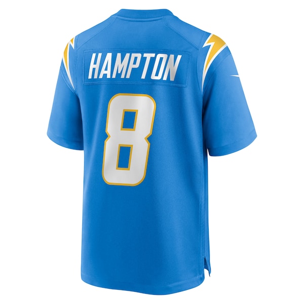Omarion Hampton Los Angeles Chargers Nike 2025 NFL Draft First Round Pick Game Jersey - Powder Blue - Image 3