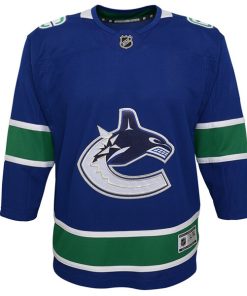 Alternative view of Vancouver Canucks Youth Premier Jersey - Blue
