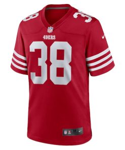 Alternative view of Kemon Hall San Francisco 49ers Nike Team Game Jersey -  Scarlet