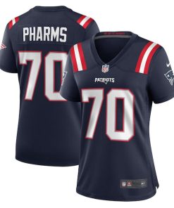 Jeremiah Pharms Jr. New England Patriots Nike Women's Team Game Jersey -  Navy
