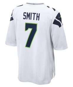 Alternative view of Geno Smith Seattle Seahawks Nike Game Player Jersey - White