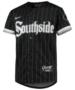 Alternative view of Luis Robert Chicago White Sox Nike Youth City Connect Replica Player Jersey - Black/Anthracite