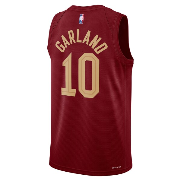Darius Garland Cleveland Cavaliers Nike Unisex Swingman Jersey - Icon Edition - Wine/White - Image 4
