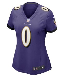 Alternative view of Roquan Smith Baltimore Ravens Nike Women's Team Game Jersey - Purple