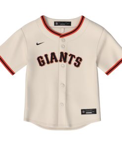Alternative view of San Francisco Giants Toddler Home Replica Jersey - Cream