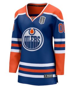 Alternative view of Edmonton Oilers  Women's 2025 Stanley Cup Final Home Breakaway Custom Jersey - Royal