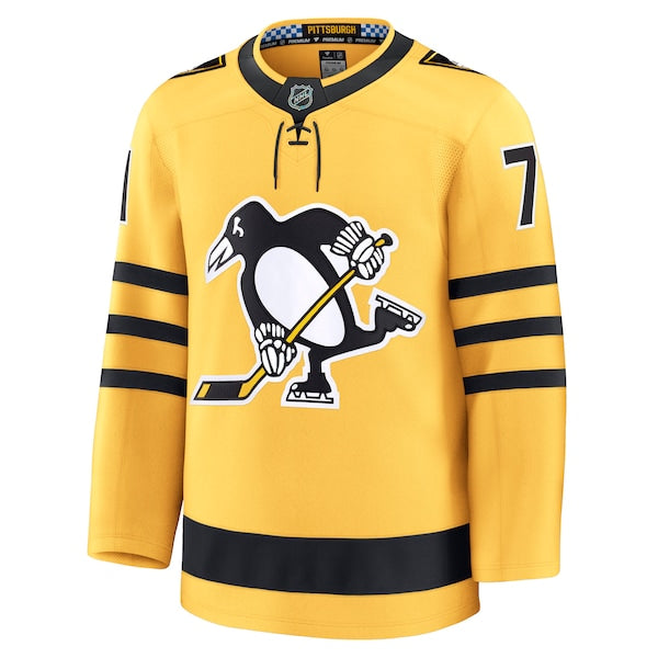 Evgeni Malkin Pittsburgh Penguins Alternate Premium Player Jersey - Gold - Image 2
