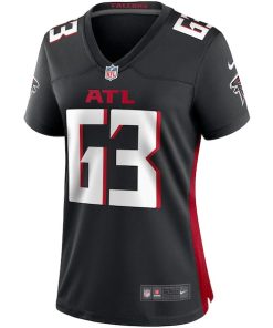 Alternative view of Chris Lindstrom Atlanta Falcons Nike Women's Game Jersey - Black