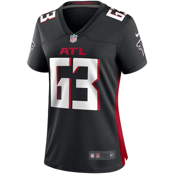 Chris Lindstrom Atlanta Falcons Nike Women's Game Jersey - Black - Image 2