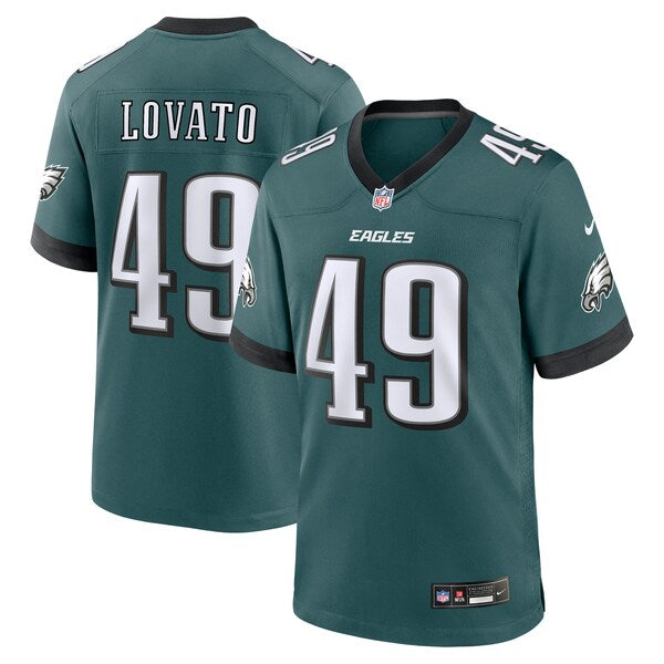 Rick Lovato Philadelphia Eagles Nike Team Game Jersey - Midnight Green - Image 2