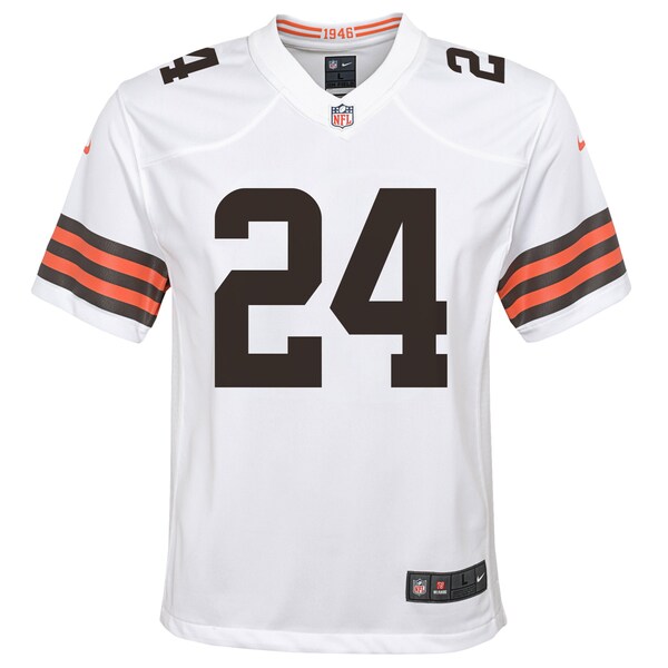 Nick Chubb Cleveland Browns Nike Youth Game Jersey - White - Image 2
