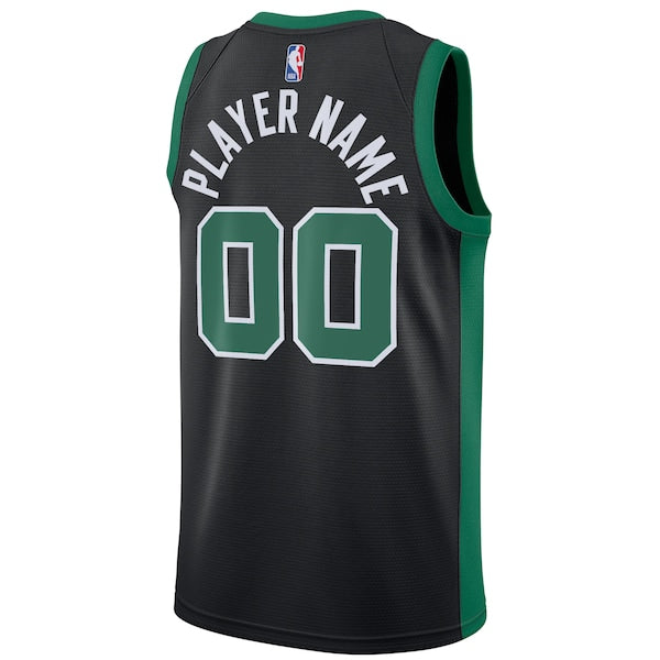 Boston Celtics Jordan Brand Swingman Custom Jersey - Statement Edition - Black - Image 3