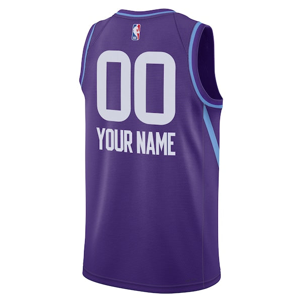 Utah Jazz Nike Unisex 2024/25 Custom Swingman Jersey - City Edition - Purple - Image 3