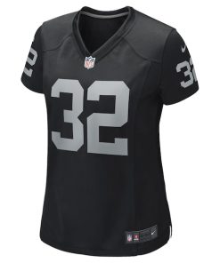 Alternative view of Marcus Allen Las Vegas Raiders Nike Women's Game Retired Player Jersey - Black