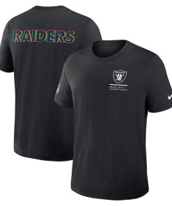 Las Vegas Raiders Nike 2025 NFL Crucial Catch Tri-Blend Dri-FIT T-Shirt - Black