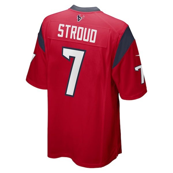 CJ Stroud Houston Texans Nike 2023 NFL Draft First Round Pick Alternate Game Jersey - Red/Navy/White - Image 4
