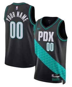 Portland Trail Blazers Nike Unisex 2025/26 City Edition Swingman Custom Jersey - Black