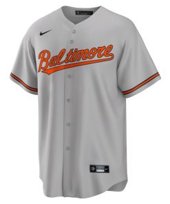 Alternative view of Baltimore Orioles Nike Road Replica Team Jersey - Gray/White/Black