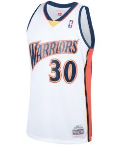 Alternative view of Stephen Curry Golden State Warriors Hardwood Classics Swingman Jersey - White