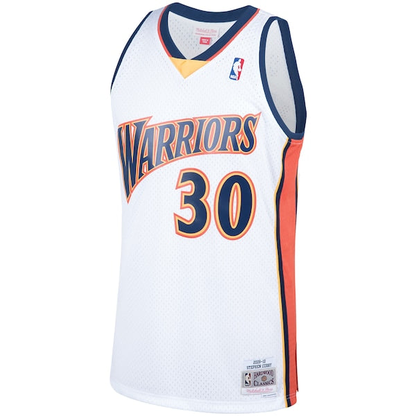 Stephen Curry Golden State Warriors Hardwood Classics Swingman Jersey - White - Image 2