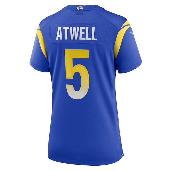 Tutu Atwell Los Angeles Rams Nike Women's Home Game Jersey - Royal - Image 3