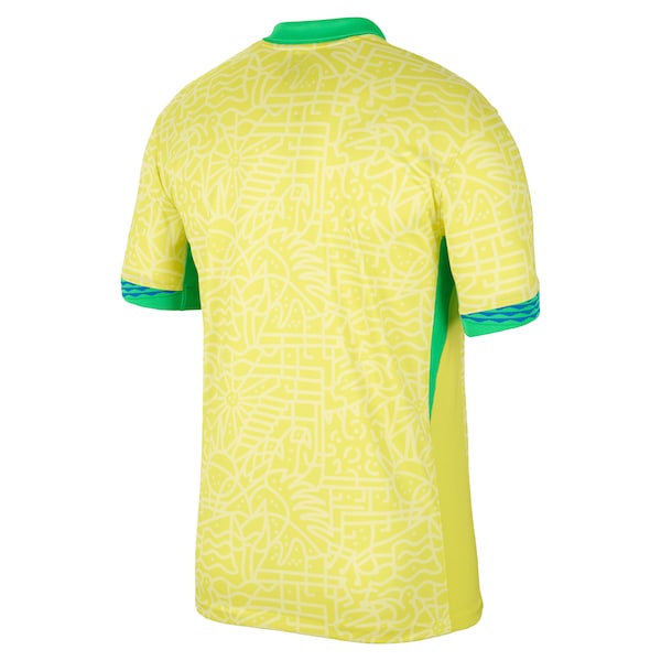 Brazil National Team Nike 2024 Home Stadium Replica Jersey?ยจC Yellow - Image 3