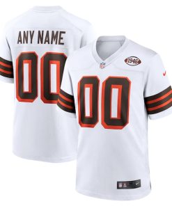 Cleveland Browns Nike 1946 Collection Alternate Custom Jersey - White