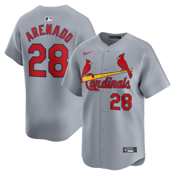 Nolan Arenado St. Louis Cardinals Nike Away Limited Player Jersey - Gray/White - Image 2
