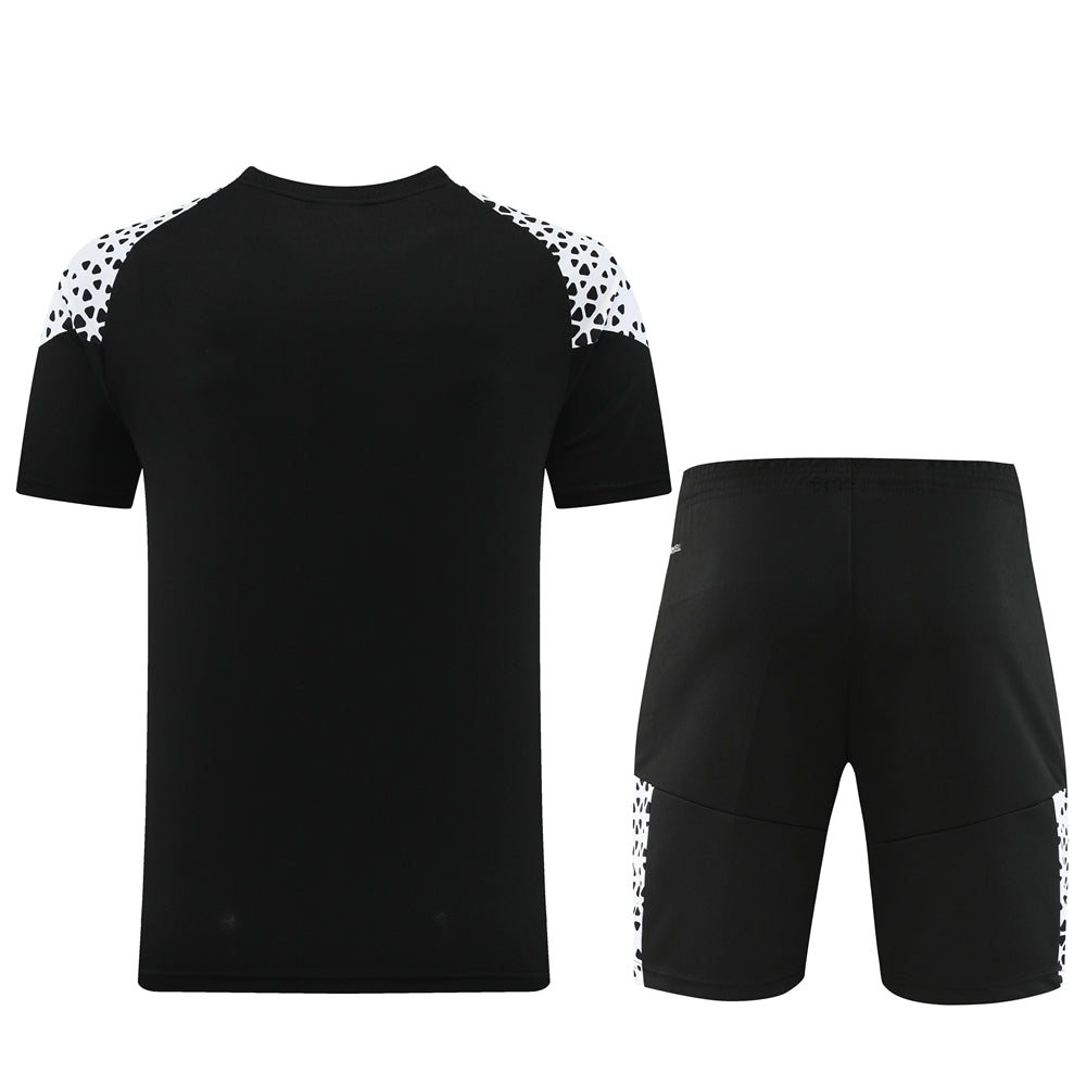 Puma Short Sleeve Training Jersey Set-PD02- Black/White - Image 2
