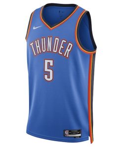 Alternative view of Luguentz Dort Oklahoma City Thunder Nike Unisex Swingman Player Jersey - Icon Edition - Blue