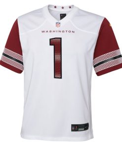Alternative view of Jahan Dotson Washington Commanders Nike Youth Game Jersey - White