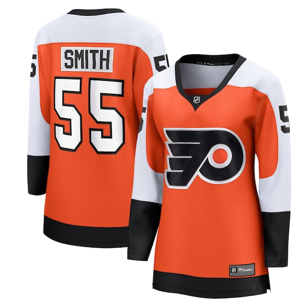 Givani Smith Philadelphia Flyers Women's Home Breakaway Player Jersey - Orange