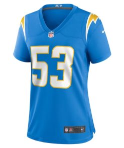 Alternative view of Chris Collins Los Angeles Chargers Nike Women's Team Game Jersey -  Powder Blue