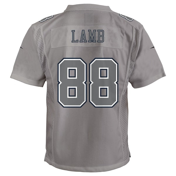 CeeDee Lamb Dallas Cowboys Nike Youth Atmosphere Game Jersey - Gray - Image 3
