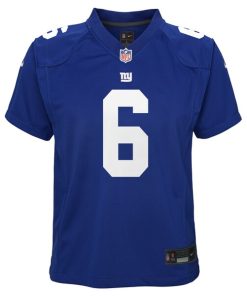 Alternative view of Jaxson Dart New York Giants Nike Youth Team Game Jersey - Royal