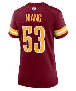 Alternative view of Lucas Niang Washington Commanders Nike Women's Team Game Jersey -  Burgundy