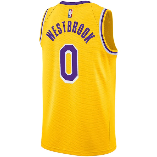 Russell Westbrook Los Angeles Lakers Nike 2020/21 Swingman Player Jersey Gold - Icon Edition - Image 3