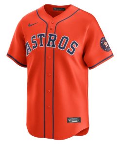 Alternative view of Houston Astros Nike Alternate Limited Jersey - Orange