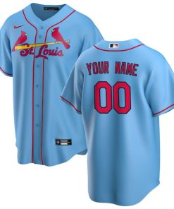 St. Louis Cardinals Nike Alternate Replica Custom Jersey - Light Blue