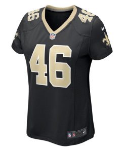 Alternative view of Adam Prentice New Orleans Saints Nike Women's Game Player Jersey - Black