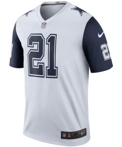 Alternative view of Ezekiel Elliott Dallas Cowboys Nike Color Rush Legend Player Jersey - White