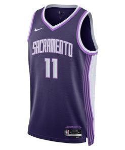 Alternative view of Domantas Sabonis Sacramento Kings Nike Unisex 2025/26 Swingman Jersey - Purple - City Edition
