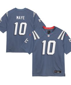 Drake Maye New England Patriots Nike Preschool 2025 Rivalries Collection Game Jersey - Storm Blue