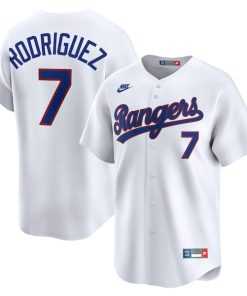 Ivan Rodriguez Texas Rangers Nike Throwback Cooperstown Collection Limited Jersey - White